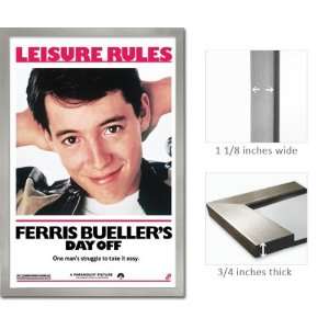  Silver Framed Ferris Bueller Day Off Comedy Poster 