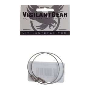  Vigilant Gear Aircraft Cable EDC Key Ring (2 Pack) Office 