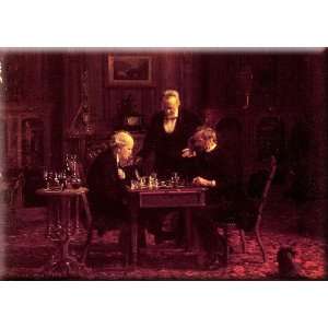   Players 30x21 Streched Canvas Art by Eakins, Thomas