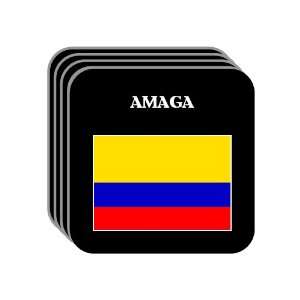 Colombia   AMAGA Set of 4 Mini Mousepad Coasters