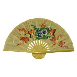  EXP Hand painted Folding Decorative Wall Fan   Butterfly 