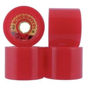   Road Rippers 75mm Red Longboard Wheels (Set of 4)