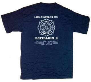 Los Angeles County Fire Dept. Battalion 3 T shirt XL  