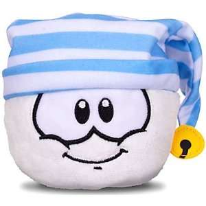   Puffle White with Striped Cap Includes Coin with Code Toys & Games