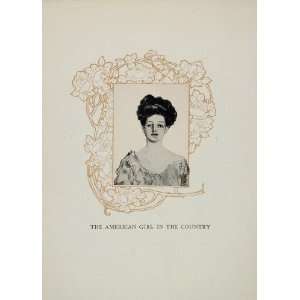   American Girl Country   Original Halftone Print: Home & Kitchen