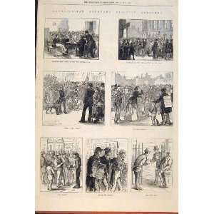  Metropolitan Borough Election Sketches Vote 1874