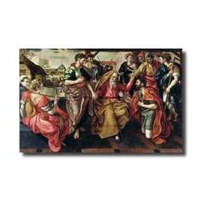 Eliezer Asking For Rebecca To Marry Isaac 1562 Giclee Print  