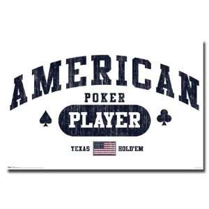 ODM AMERICAN POKER PLAYER TEXAS HOLD EM NEW POSTER 9574 