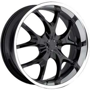 Voo Doo 412 22x9.5 Black Wheel / Rim 6x115 with a 40mm Offset and a 82 