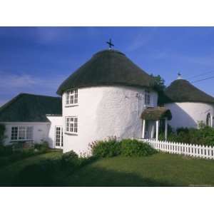  Traditional Cornish Round Houses, Cornwall, England, UK, Europe 
