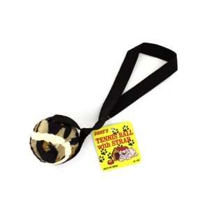   Tennis ball dog toy with strap   Case of 75 by dukes: Pet Supplies