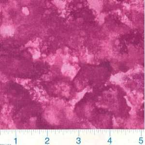  45 Wide Marbled Fuschia Pink Fabric By The Yard: Arts 