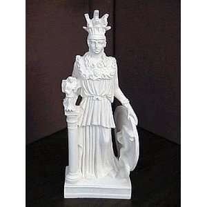 Goddess Athena Varvakeion 10 Tall White Marble
