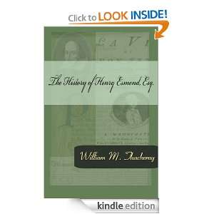 The History of Henry Esmond, Esq. William M. Thackeray  
