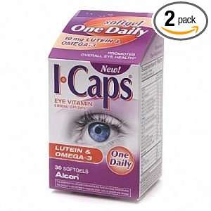  I Caps Eye Vitamin & Mineral Supplement, Lutein & Omega 3 