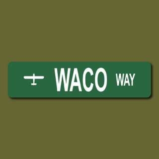 WACO WAY CG 4A Glider D Day Normandy 6x24 Street Sign  