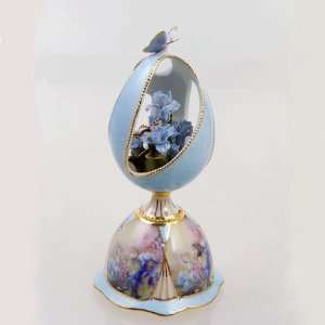    Lena liu Blue Iris Musical Faberge Style Egg