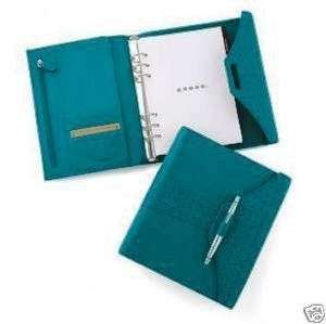 Cross Turquoise Pebbled Leather Medium Agenda W/ Pen  