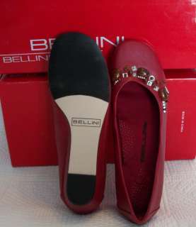   Red Bellini Wide Width Wedge Flat Loafer Shoe w/ Embellished Vamp New
