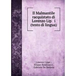   ) Filippo Baldinucci , Gabriele De Stefano Lorenzo Lippi  Books
