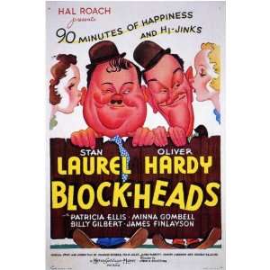  Block Heads (1938) 27 x 40 Movie Poster Style A: Home 