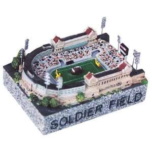  Historic Soldier Field Stadium Replica   Silver Series 