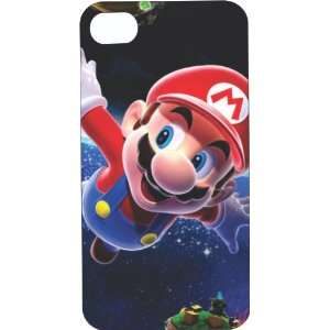 White Hard Plastic Case Custom Designed Flying Mario iPhone Case for 
