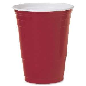 Solo Cup P16RLRCT Plastic Party Cold Cups, 16 oz., Red, 20 
