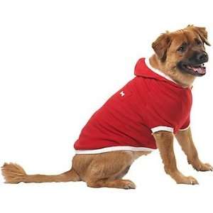   Pup Crew Red Pocket Fleece Dog Hoodie, XX Small Pet 