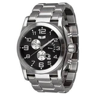 Vestal Mens DEV001 De Novo Silver Black Retrograde Chronograph Watch