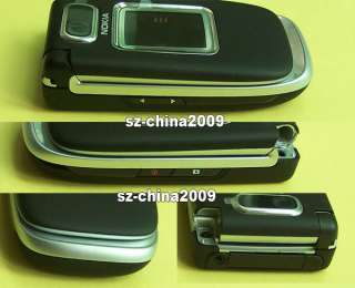 New Black housing cover case + keypad for Nokia 6133  