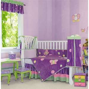  Baby Butterfly 4 Pc Crib Bedding Set by Trend Lab Baby 