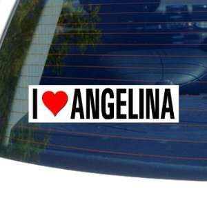  I Love Heart ANGELINA   Window Bumper Sticker: Automotive