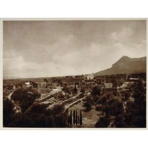 1928 Village Messara Crete Krete Greece Photogravure   Original 