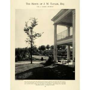  1926 Print J.M. Taylor House Villa Nova PA Architecture 