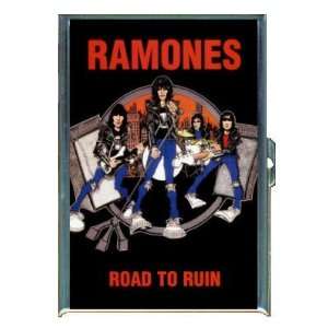 THE RAMONES ROAD TO RUIN ID CREDIT CARD WALLET CIGARETTE CASE COMPACT 