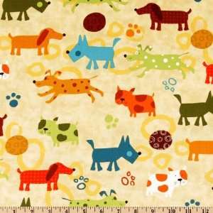  44 Wide Animal Party Quilt For Kids Dogs Earth Fabric By 