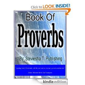 Holy Bible Book Of Proverbs God  Kindle Store