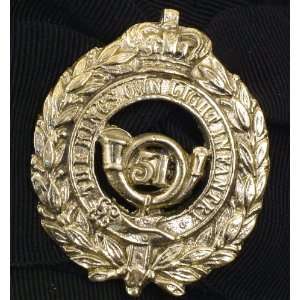  British 51st Regiment Cap Badge 