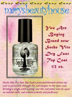 SECHE VITE DRY FAST TOP COAT 0.5 OZ.  