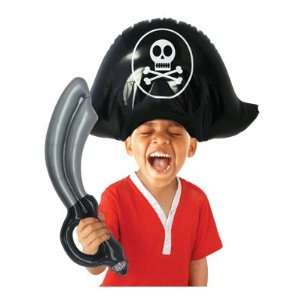  Inflatable Pirate Headpiece and Sword Toys & Games