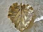 virginia metalcrafters rhubarb leaf tray brass lea expedited shipping 