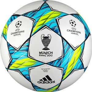  Munich Top Sportivo Soccer Ball (White, Electricity Yellow, Slime 