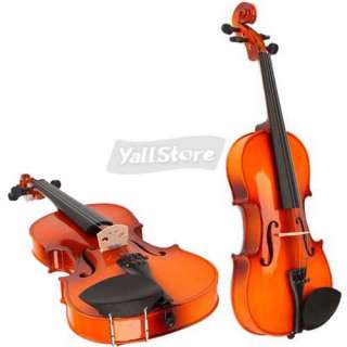 Pure Handmade 3/4 Acoustic Violin Natural Color + Case+ Bow + Rosin 
