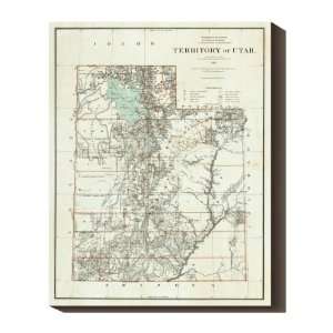  Canvas Wrapped Territory of Utah 1879: Everything Else