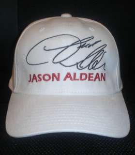 JASON ALDEAN CAP / HAT WITH STITCHED AUTOGRAPH  