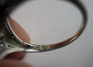 1920s Art Deco Platinum & Diamond/Sapphire Ring FANTASTIC!  