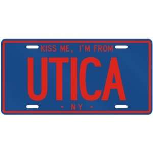   AM FROM UTICA  NEW YORKLICENSE PLATE SIGN USA CITY