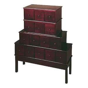  Leslie Dame Apothecary Multimedia Cabinet, Cherry