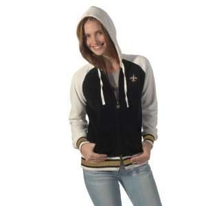  New Orleans Saints Womens Velour Cheer Hoodie from Touch 